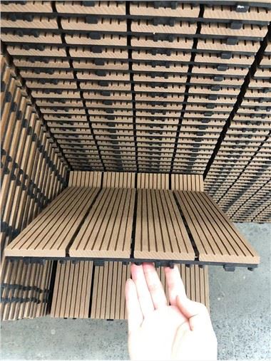 Interlocking Outdoor Decking Fliser 300*300mm DIY Wpc Fliser